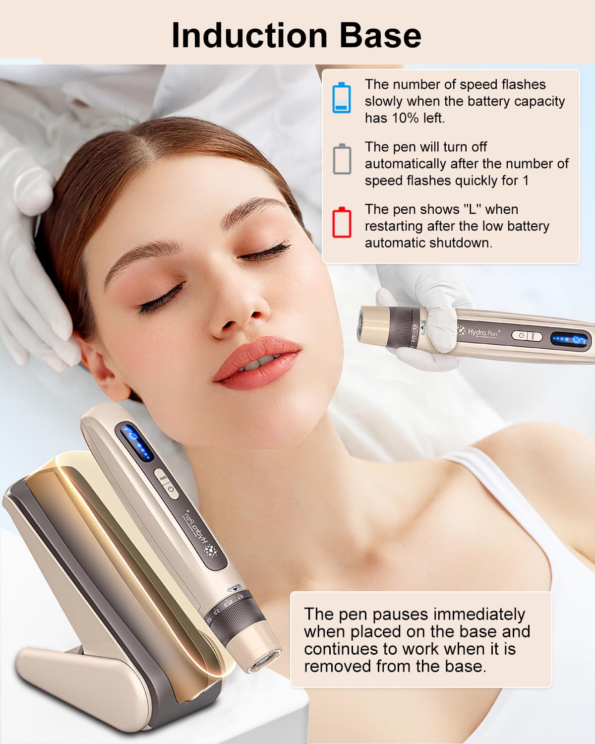 Hydra. Pen H5 Microneedling Pen EMS mikro akımlı (altın) : Amazon